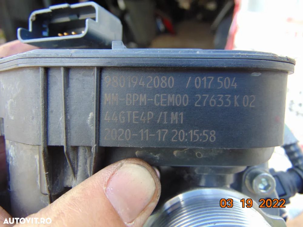 Clapeta acceleratie Peugeot Citroen 1.2 cactus c3 c4 berlingo 208 308 3008 2008 partner opel crossl - 2