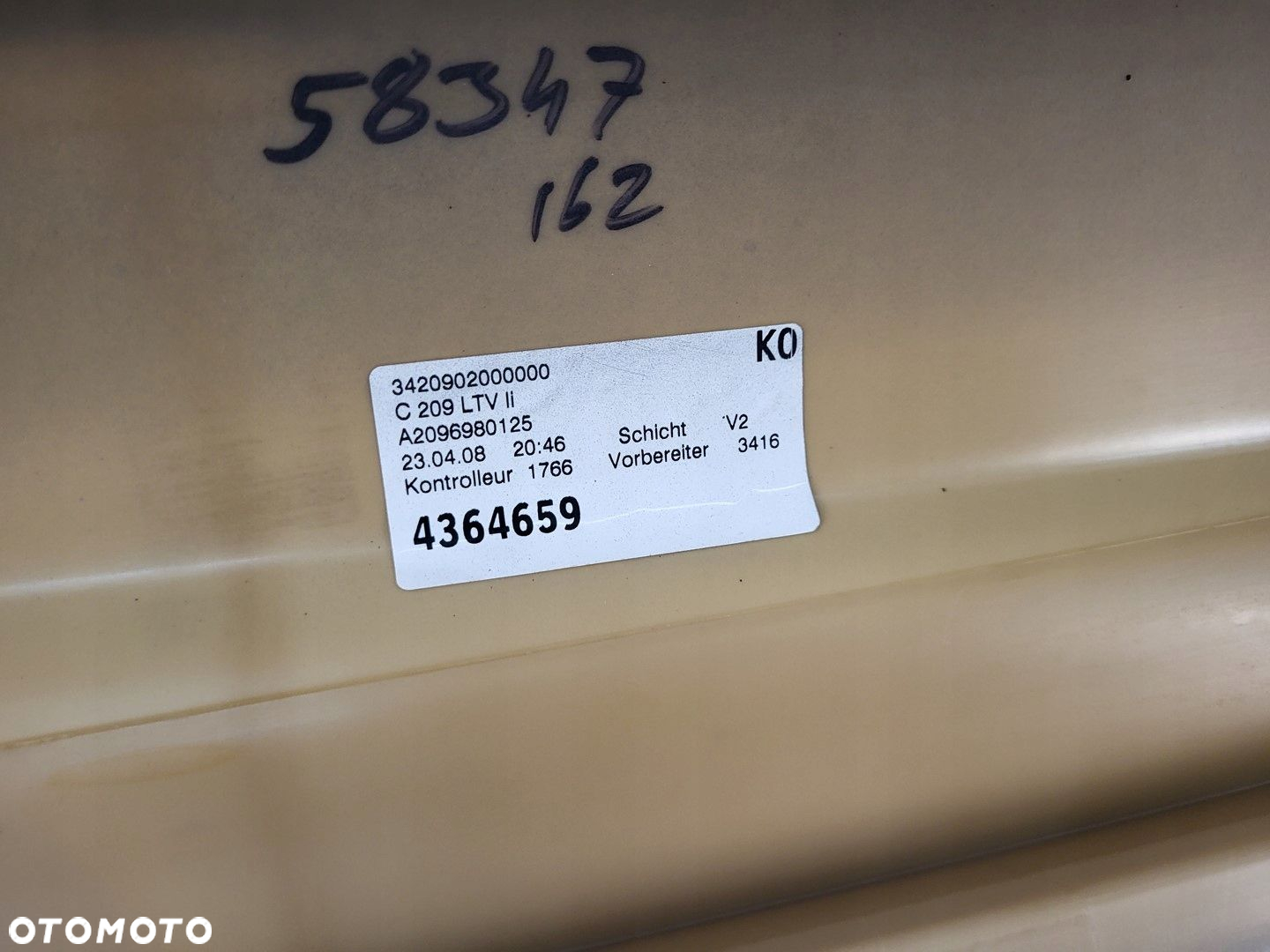 MERCEDES CLK A209 W209 LIFT AMG LISTWA PROGOWA NAKŁADKA LEWA C755 755 - 12