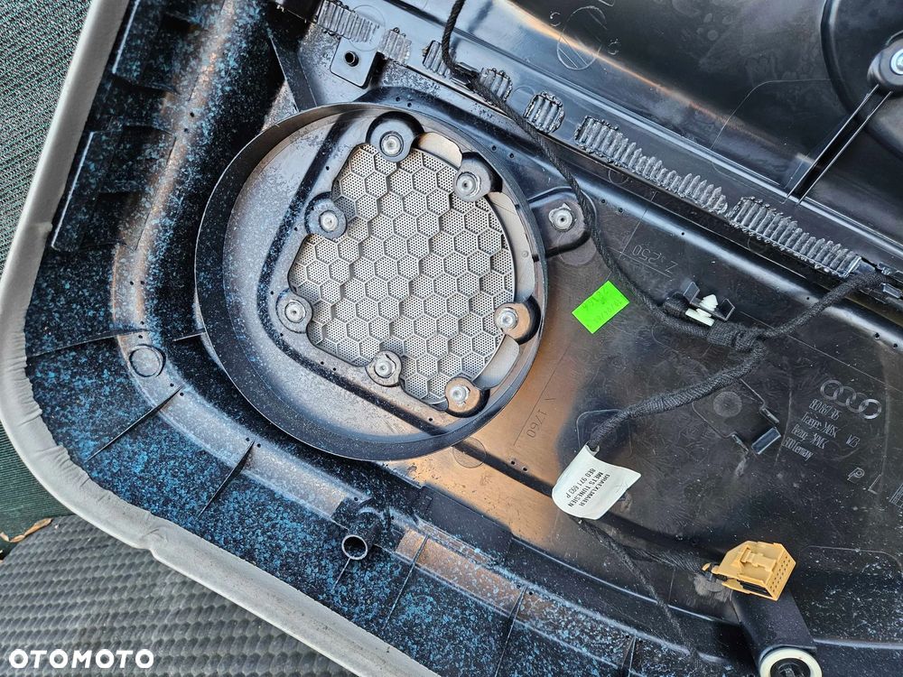 Boczek Boczki Drzwi Jasne Welur Platin Hell Tyl Tylne Glosnik Maskownica Audi A4 B6 B7 - 21