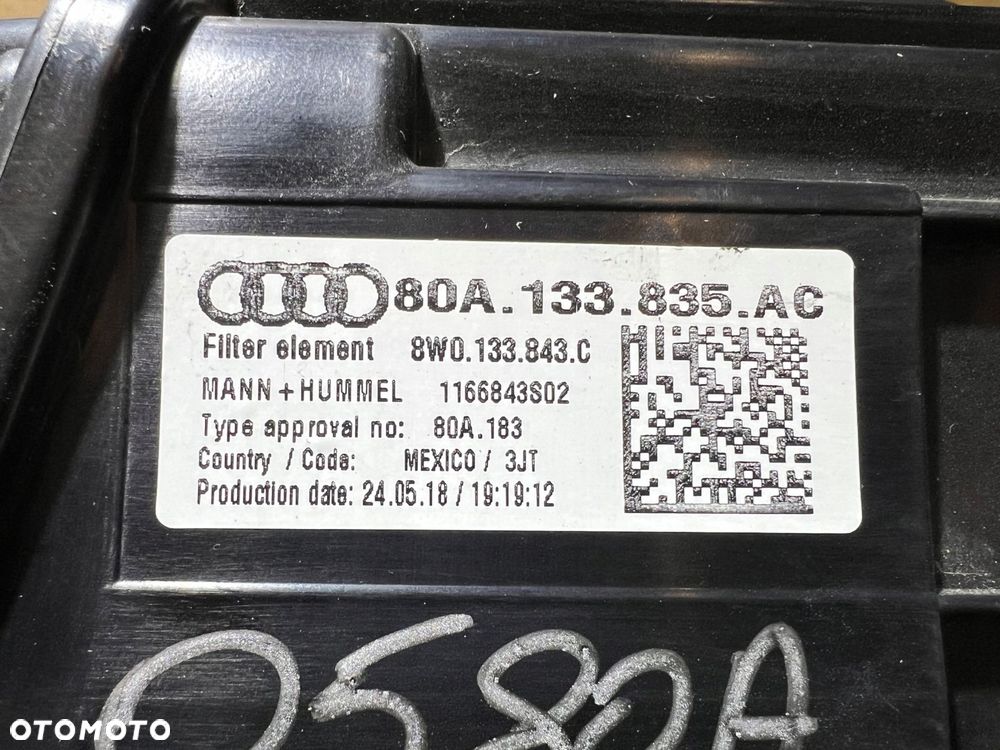 audi q5 80a 2.0 tfsi obudowa filtra powietrza 80a133835ac - 9