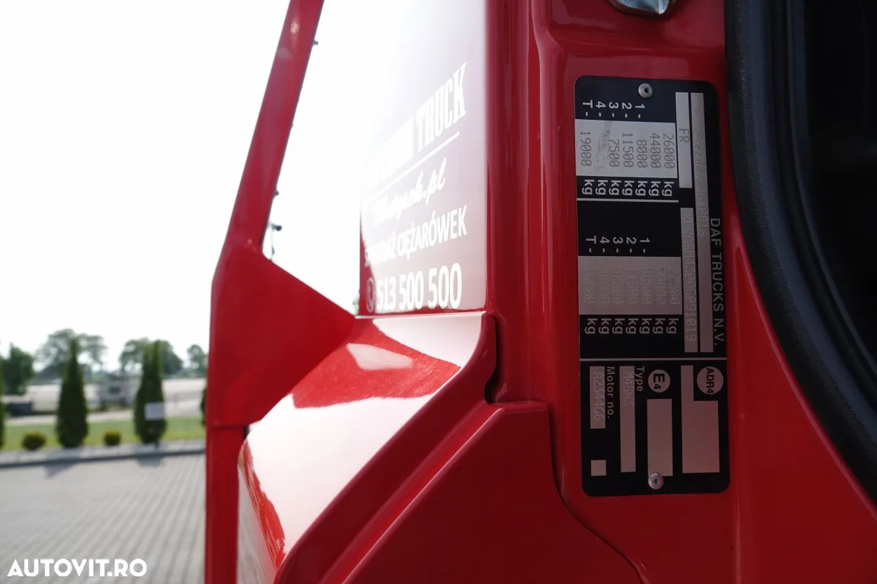 DAF CF 460 / AUTOTURISM CAMION / PLATFORMĂ / CALORIERE HIDRAULICE / TROLIU / EURO 6 - 35
