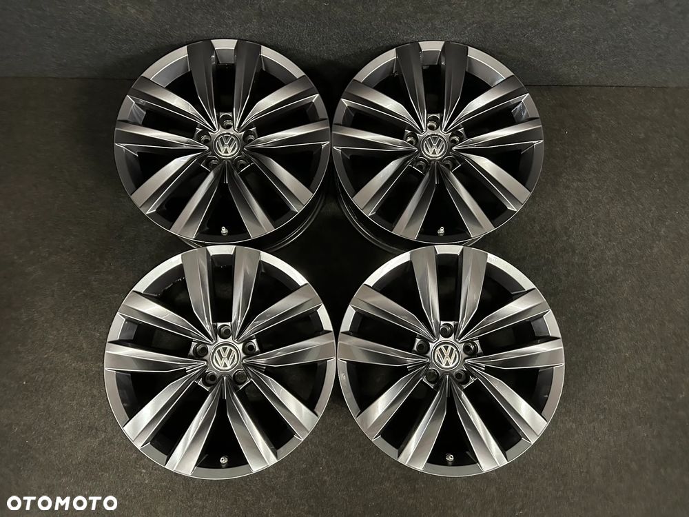 Alufelgi VW Arteon R-Line, Passat B8, B7, Tiguan, Sharan 18 cali 5x112 4szt. Ładne z czujnikami! - 3