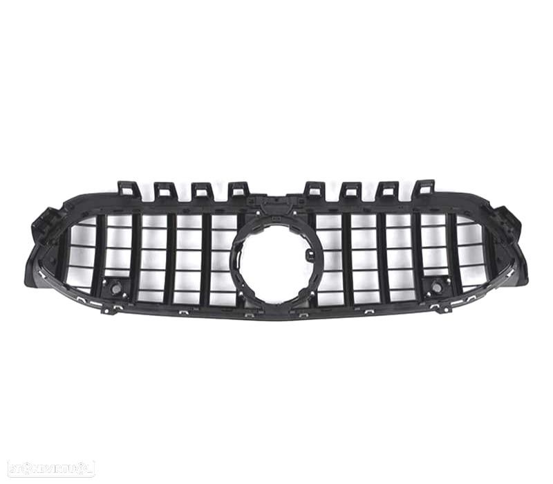 GRELHA FRONTAL MERCEDES CLASE A W177 V177 LOOK AMG GT PRETO CROMO - 2