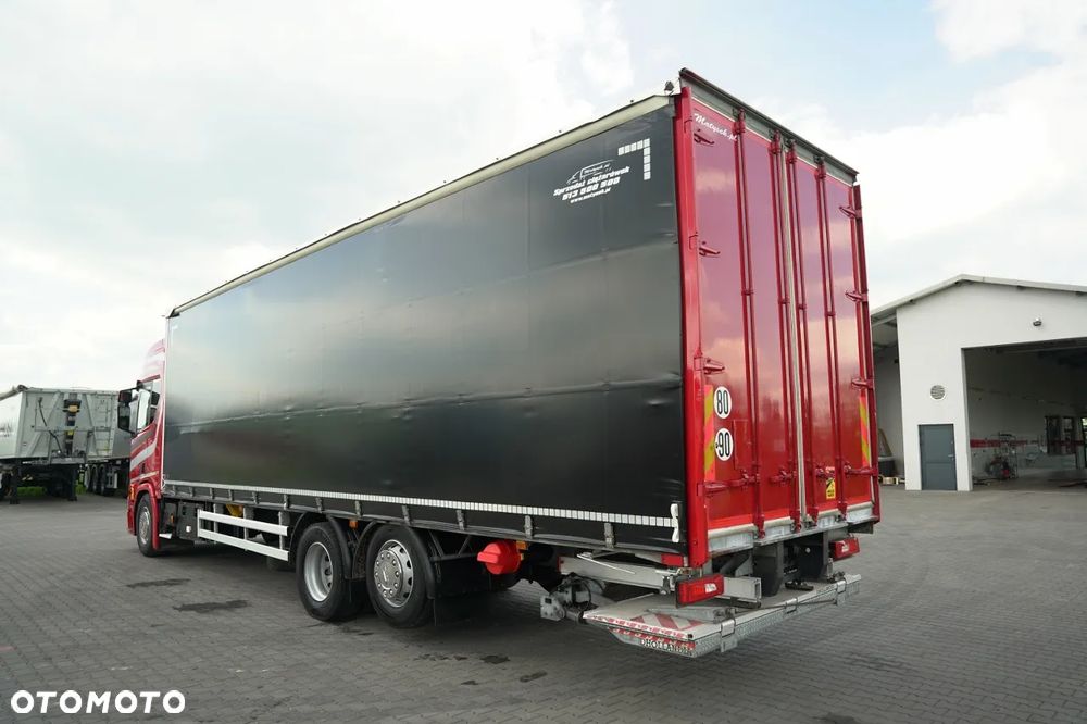 Scania R 410 / FIRANKA 9,5 M  / 6x2 / OŚ PODNOSZONA / WINDA DHOLLANDIA  / EURO 6 - 3