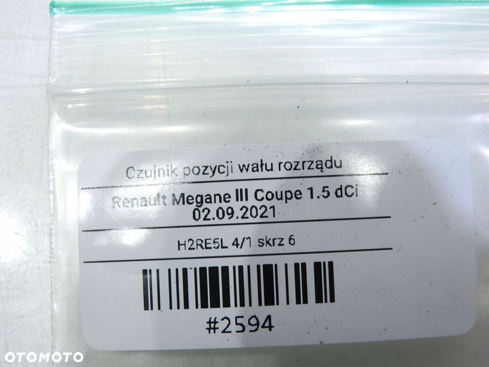 CZUJNIK POŁOŻENIA WAŁKA RENAULT MEGANE III 1.5 DCI - 10