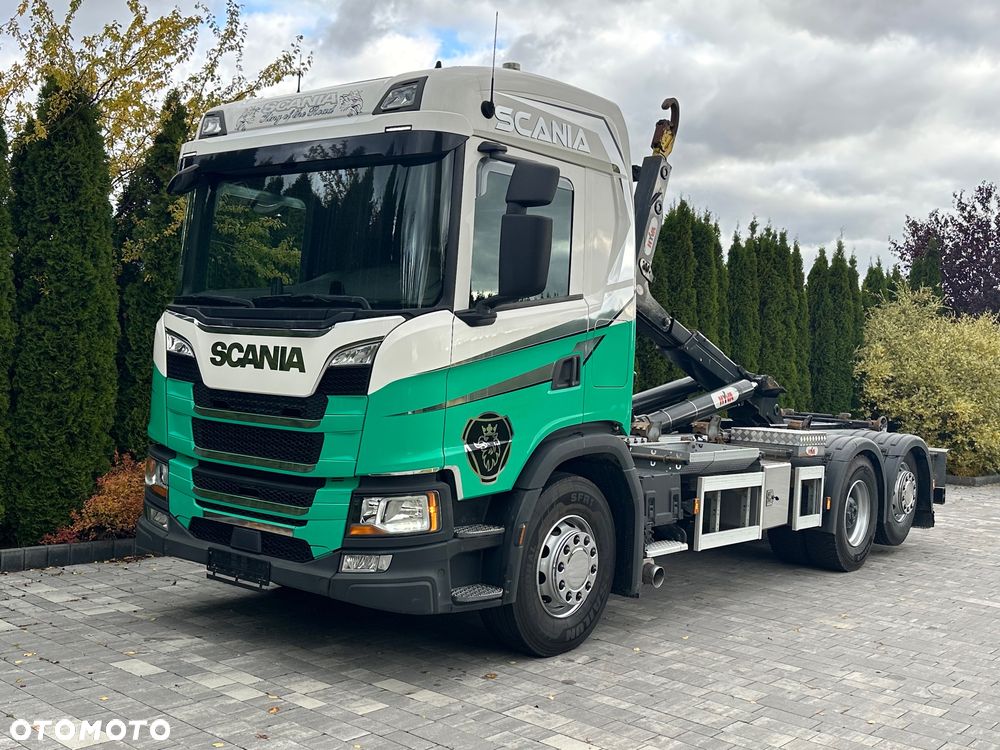 Scania / G450 / 6X2 / HAKOWIEC / HYVA 22.60.SK  / Oś-SKRĘTNA-PODNOSZONA / - 11