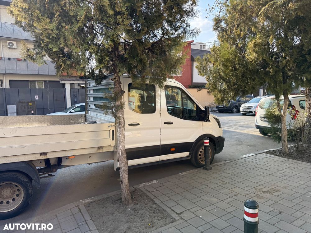 Ford Transit an 2020 L3 Unic Proprietar Dokka 7 locuri punte dubla bena camioneta basculabila NU Mercedes VW IVECO 35c Peugeot 131cai Carte Service Fără probleme - 23