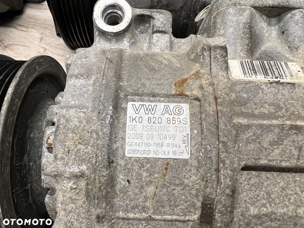 KOMPRESOR SPRĘŻARKA KLIMATYZACJI VW GOLF 5 V JETTA EOS 1K0820859S 1K0820803F - 9