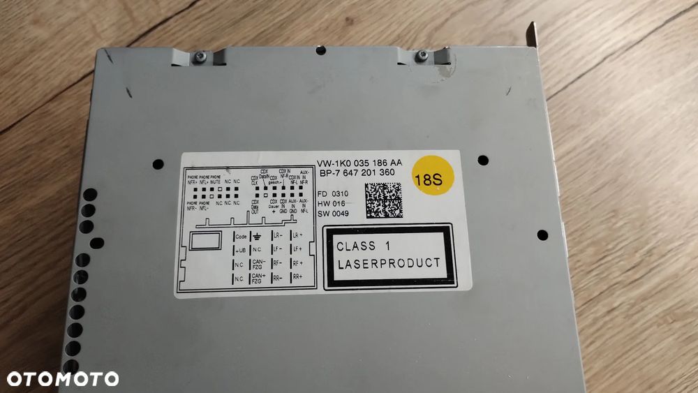 Radio RCD310 VW 1K0035186AA - 2