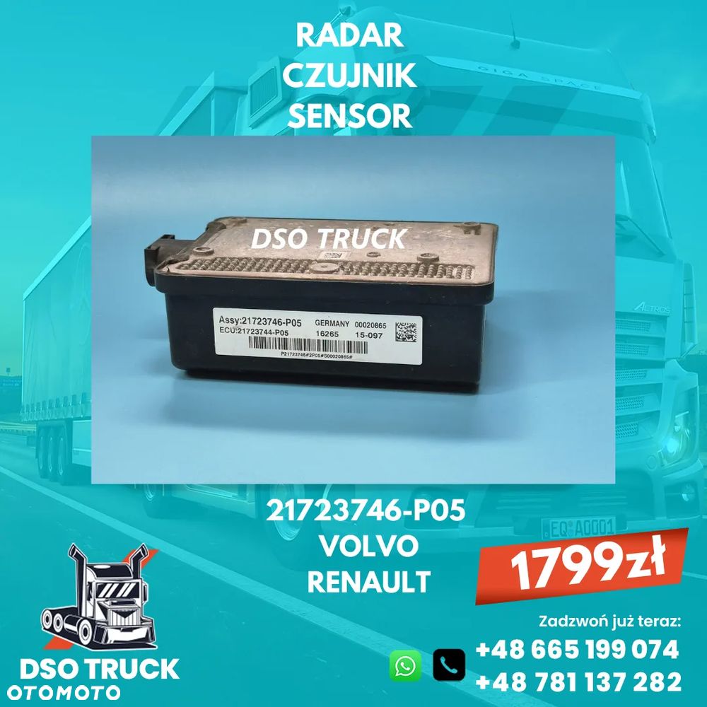 Radar Czujnik Sensor 21723746-P05 RENAULT GAMAT RANGE VOLVO FH - 1