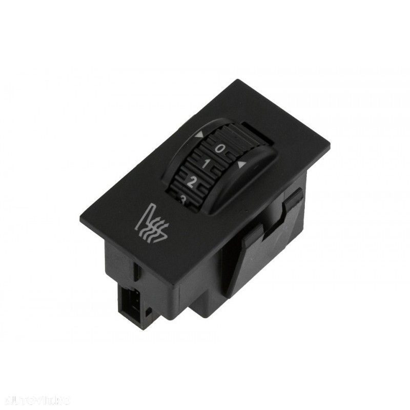 Comutator, buton incalzire scaun Peugeot 207, 3008, 308, 407, 508, 607, 807, Citreon C5, Culoare : Negru, 96653109ZD - 1