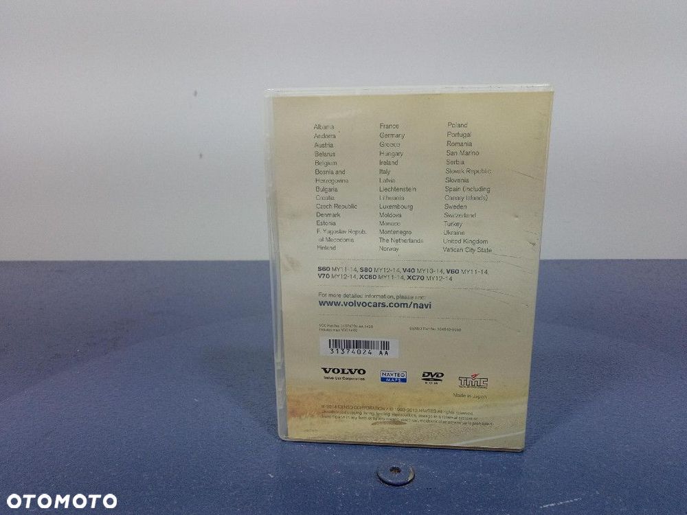 VOLVO V60 I MAPY NAWIGACJI DVD EUROPA 31374024 - 2