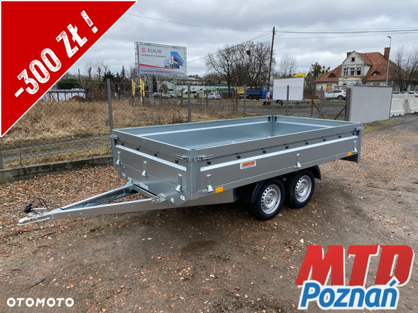 Neptun | 302X151X40 CM | DMC 750 KG | N7-302 2 KPS | WSZYSTKIE BURTY OTWIERANE | GN273 | DWUOSIOWA KOŁA POD SPODEM PLATFORMA Z BURTAMI | DOSTAWA | RATY | LEASING