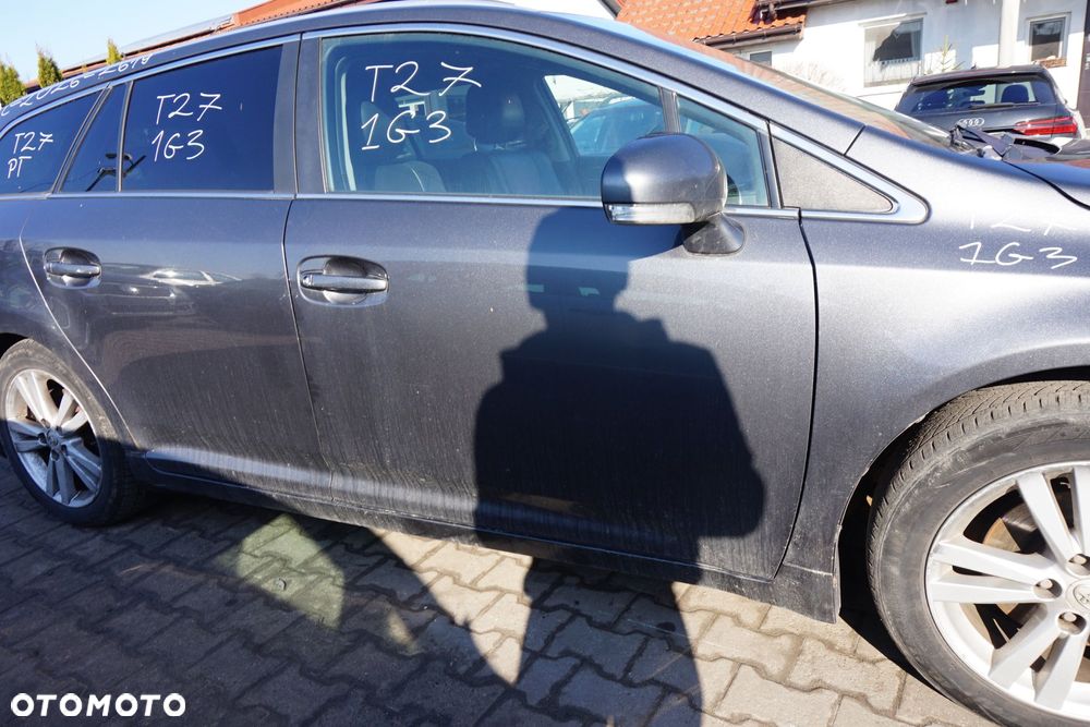DRZWI PRZEDNIE PRAWE AVENSIS III T27 PH1 KOMBI 1G3  SZARY TOYOTA 2009-2011 - 4
