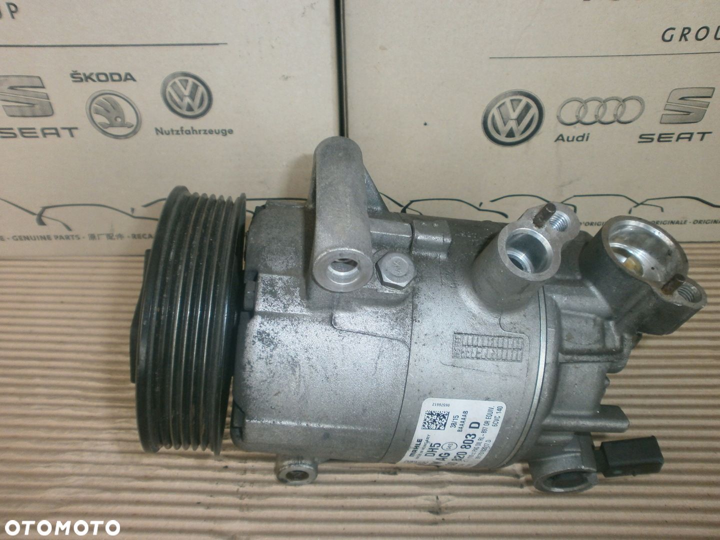 KOMPRESOR SPRĘŻARKA KLIMATYZACJI 5Q0820803D IDEALNY VW SKODA SEAT ŚLĄSK - 1