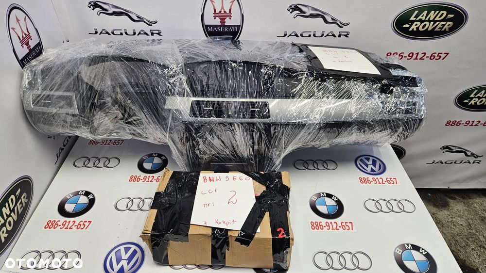 BMW 5 E60 E61 LIFT LCI Start Stop Kokpit Konsola Deska Poduszki powietrzne Airbag Napinacze - 26
