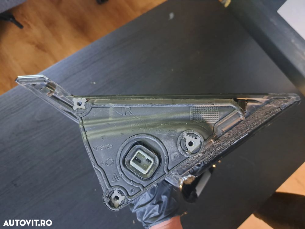 Oglinda retrovizoare exterioara dreapta electrica semnalizare camera video fara sticla si capac negru cu chrome 9 pini Originala BMW G11+LCI G12+LCI - 8