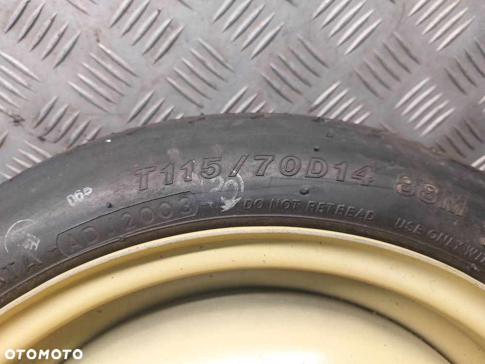 KOŁO DOJAZDOWE DOJAZDÓWKA TOYOTA YARIS I LIFT 4X100 115/70R14 4J YOKOHAMA - 2