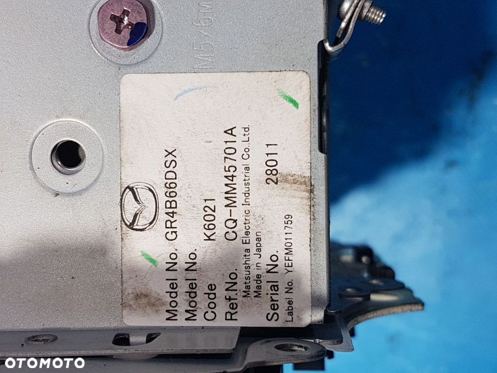 MAZDA 6 GG RADIO FABRYCZNE - 6