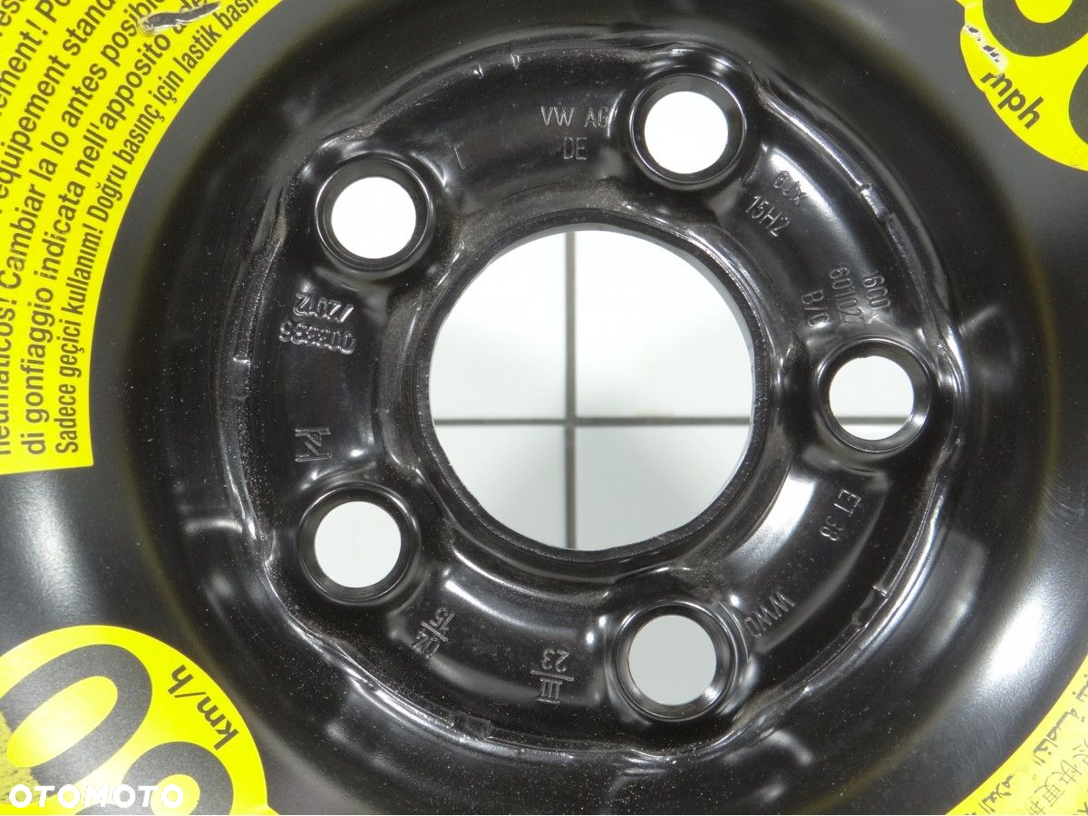 Felga stalowa SKODA  15" SKODA OCTAVIA VW BORA - 2