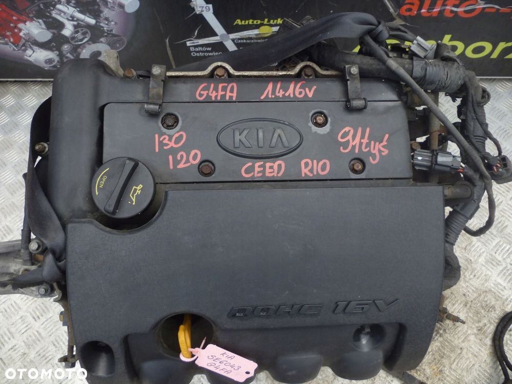 SILNIK KIA CEED 1.4 16V G4FA 91 TYS - 2