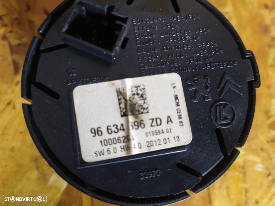 COMANDO / BOTAO ESP PEUGEOT 3008 09-15 96634396ZD - 2