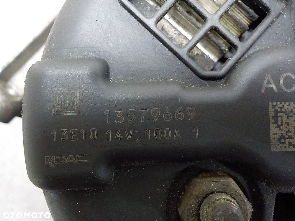 OPEL ASTRA J 1.3 CDTI ALTERNATOR 13579669 - 2