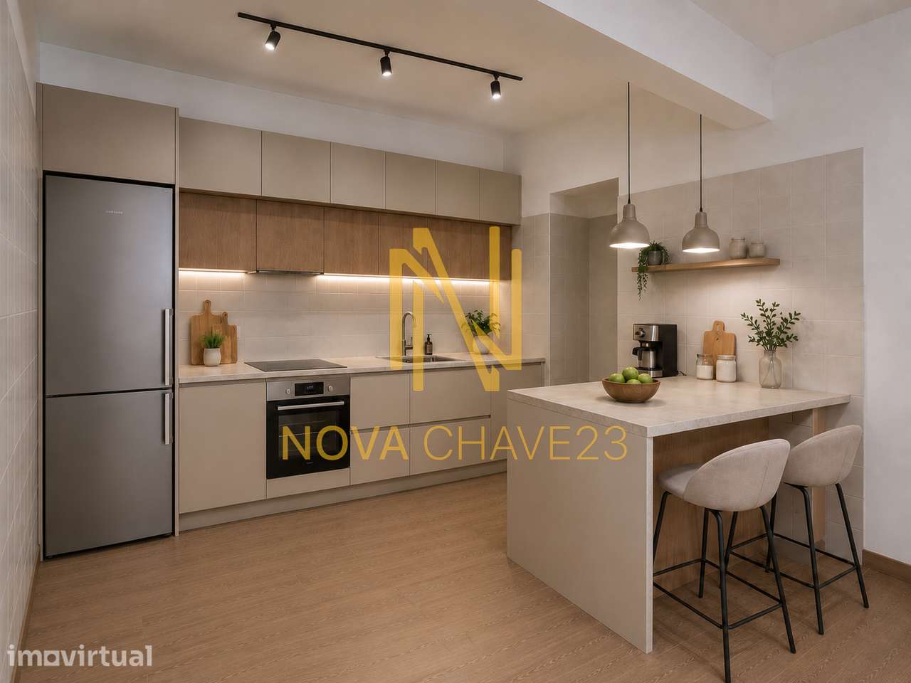 Apartamento T1 na Rinchoa | Cozinha e Sala em Open Space |  55 m² - Grande imagem: 4/25