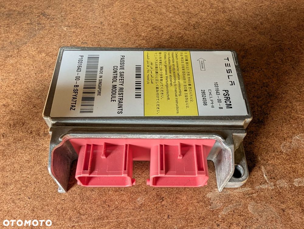 MODUŁ STEROWNIK BEZPIECZENSTWA AIRBAG TESLA S LIFT 1031643 00 B - 1