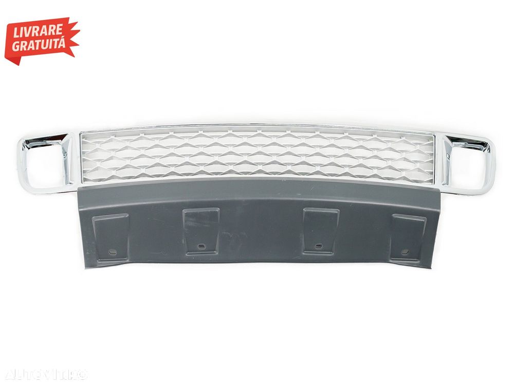 Grila Bara Fata cu Ornamente Proiectoare compatibila cu Land Range Rover Vogue III- livrare gratuita - 4