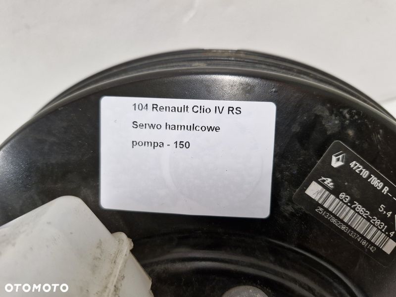 RENAULT CLIO 4 IV RS SERWO HAMULCOWE POMPA HAMULCA 472107069R - 4