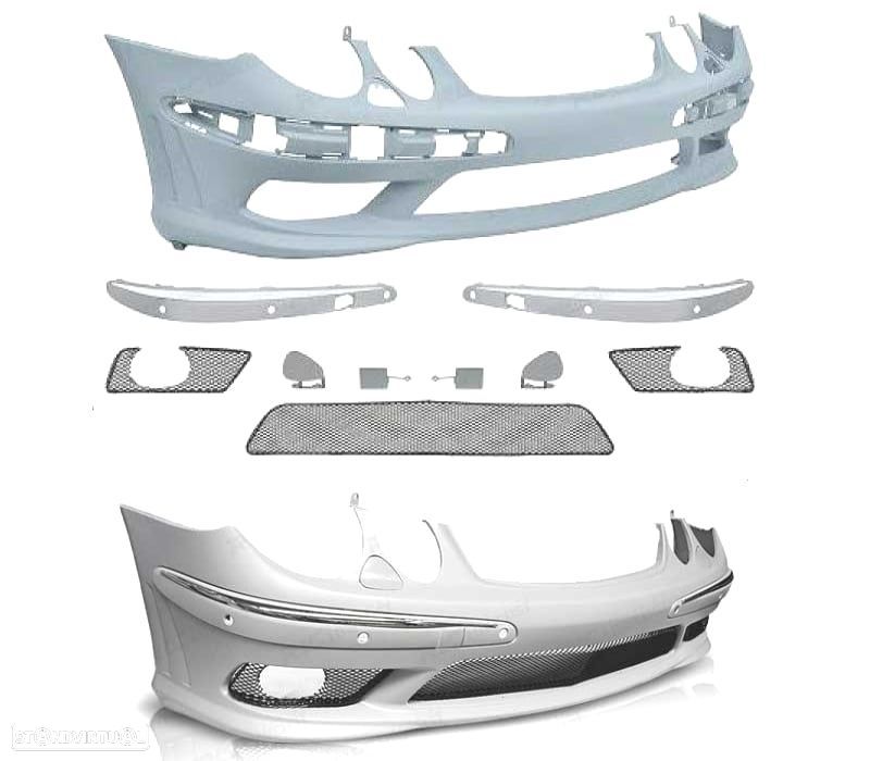 PARA-CHOQUES FRONTAL MERCEDES W211 02-06 PDC LOOK AMG - 3