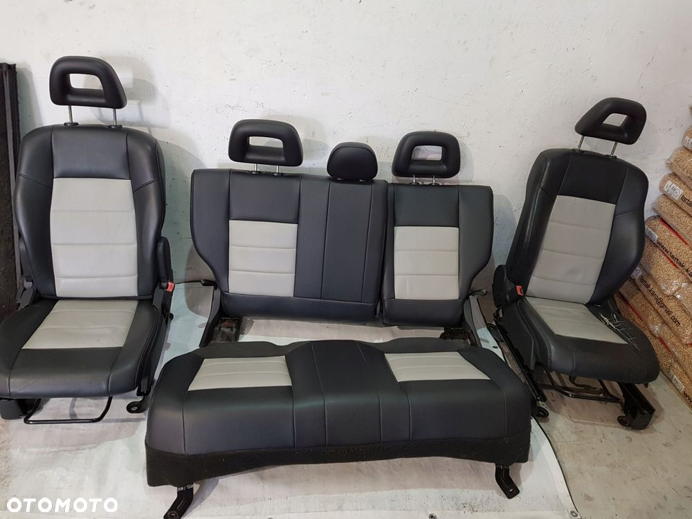 fotele kanapa skóra grzane jeep compass i 07 rok - 1