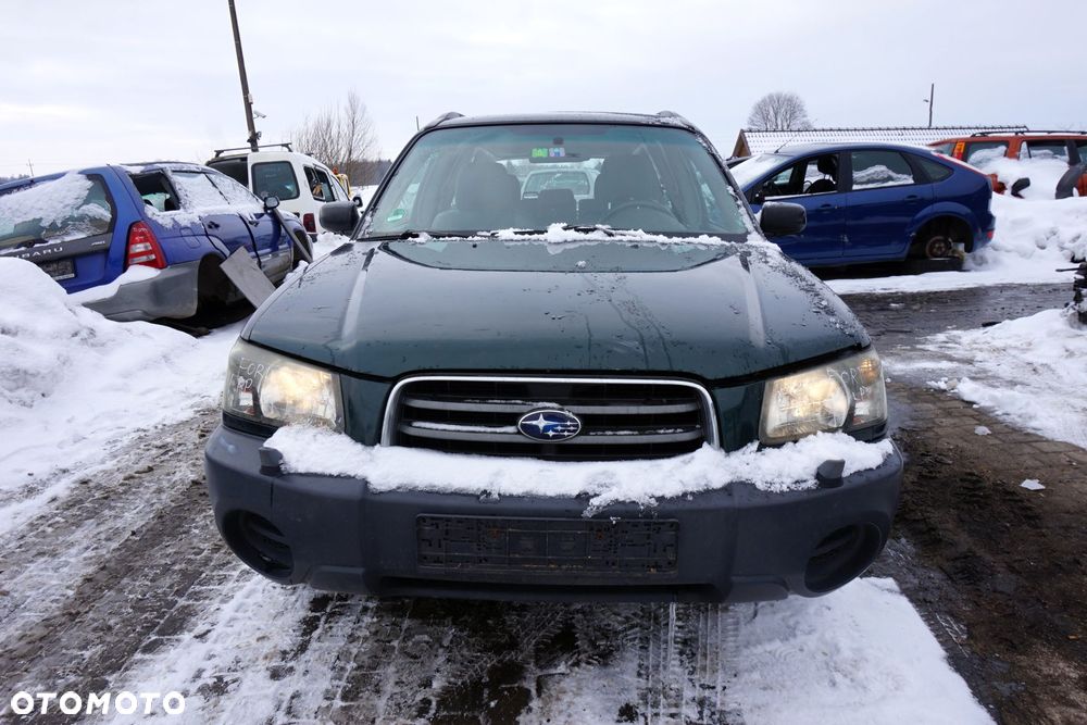 MASKA ZDERZAK BŁOTNIKI LAMPY FORESTER II SG 2J4  SUBARU 2002-2006 ZIELONY PRZÓD KOMPLETNY - 1