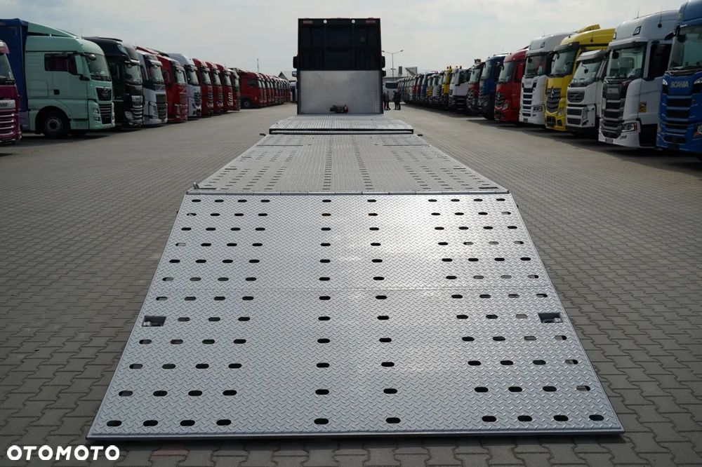 DAF XF 480 / ZESTAW TANDEM LAWETA / 15 ,6 M / SSC / PRZEJAZDOWY / NAJAZDY HYDRAULICZNE / STEROWANIE RADIOWE / WYCIAGARKA / OŚ PODNOSZONA / KLIMA POSTOJOWA - 23