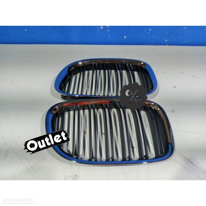 R148455C1 GRELHA FRONTAL BMW SERIE 7 F01 09-15 LOOK M CROMADO - 3