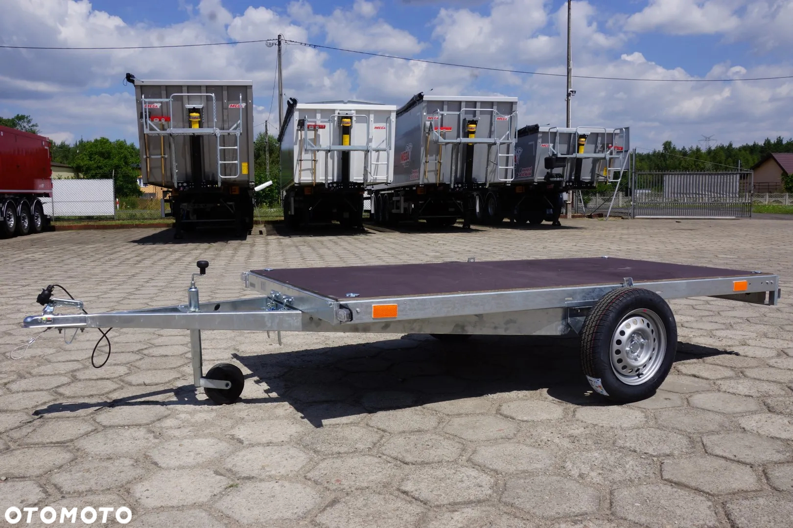 Zaslaw 1 oś, przyczepa towarowa MOCNA I SOLDNA DMC 750 KG - 24