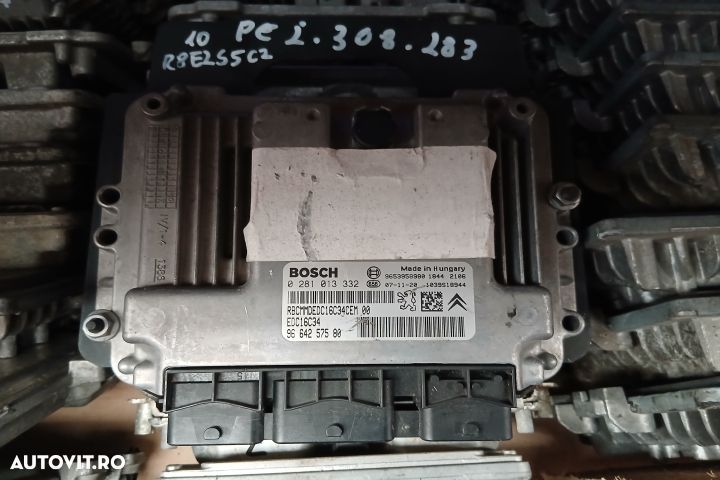 Calculator motor ECU 9664257580 0281013332 9664257580 0281013332 Peug - 1