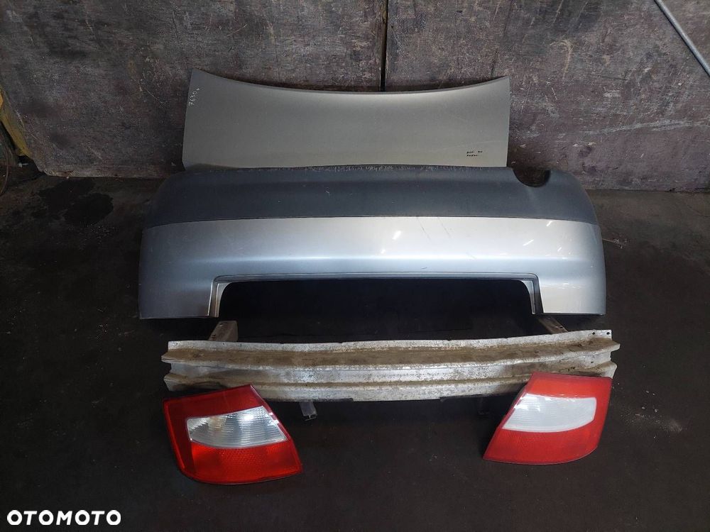 KOMPLETNY TYŁ KLAPA BAGAŻNIKA ZDERZAK TYŁ LAMPY AUDI A4 B6 SEDAN LY7W - 1
