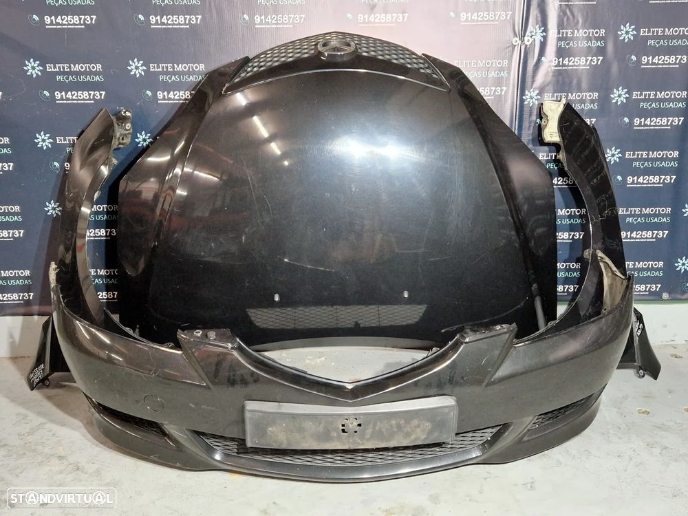 Frente completa usada MAZDA 3 1.6i capot parachoques guardalamas oticas radiador - 2