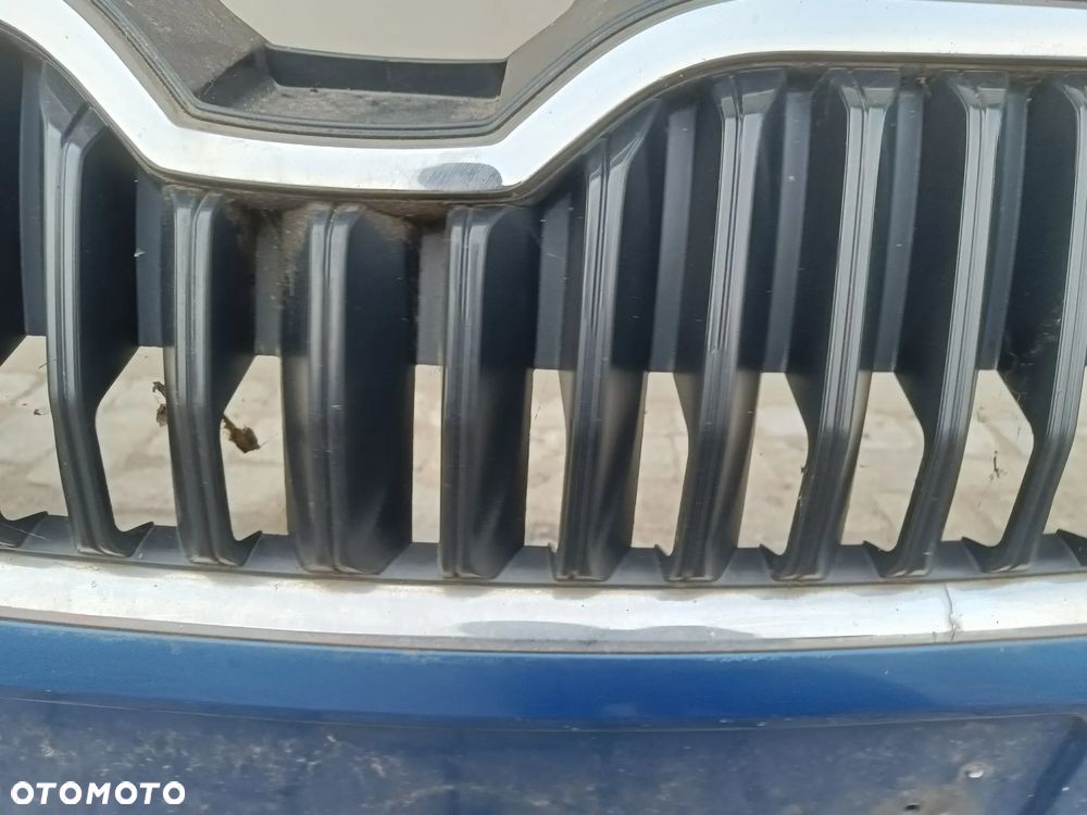 Zderzak przedni Skoda Octavia 3 III Przód Atrapa Grill Halogeny LF5W - 19