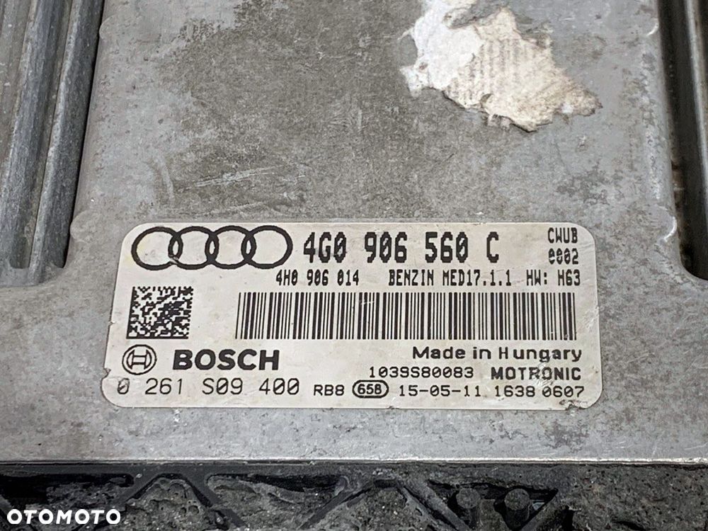 KOMPUTER SILNIKA  AUDI A7 Sportback (4GA, 4GF) 2010 - 2018 RS7 quattro 412 kW [560 KM] benzyna 2013 - 4