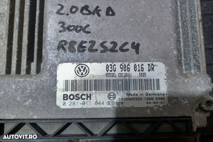 Calculator motor ECU 03G906016DR 0281011844 - 2.0 BKD 03G906016DR 028 - 3