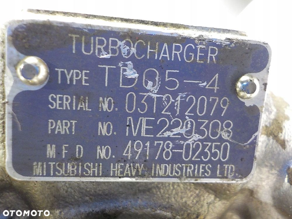 CANTER 60 3.9 TURBOSPRĘŻARKA TURBINA 4D34 - 2