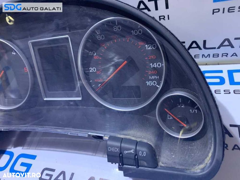 Ceas Ceasuri Bord cu Maxidot Audi A4 B6 2001 - 2005 Cod 8E0920950J 8E0920950JX 0263626037 - 3