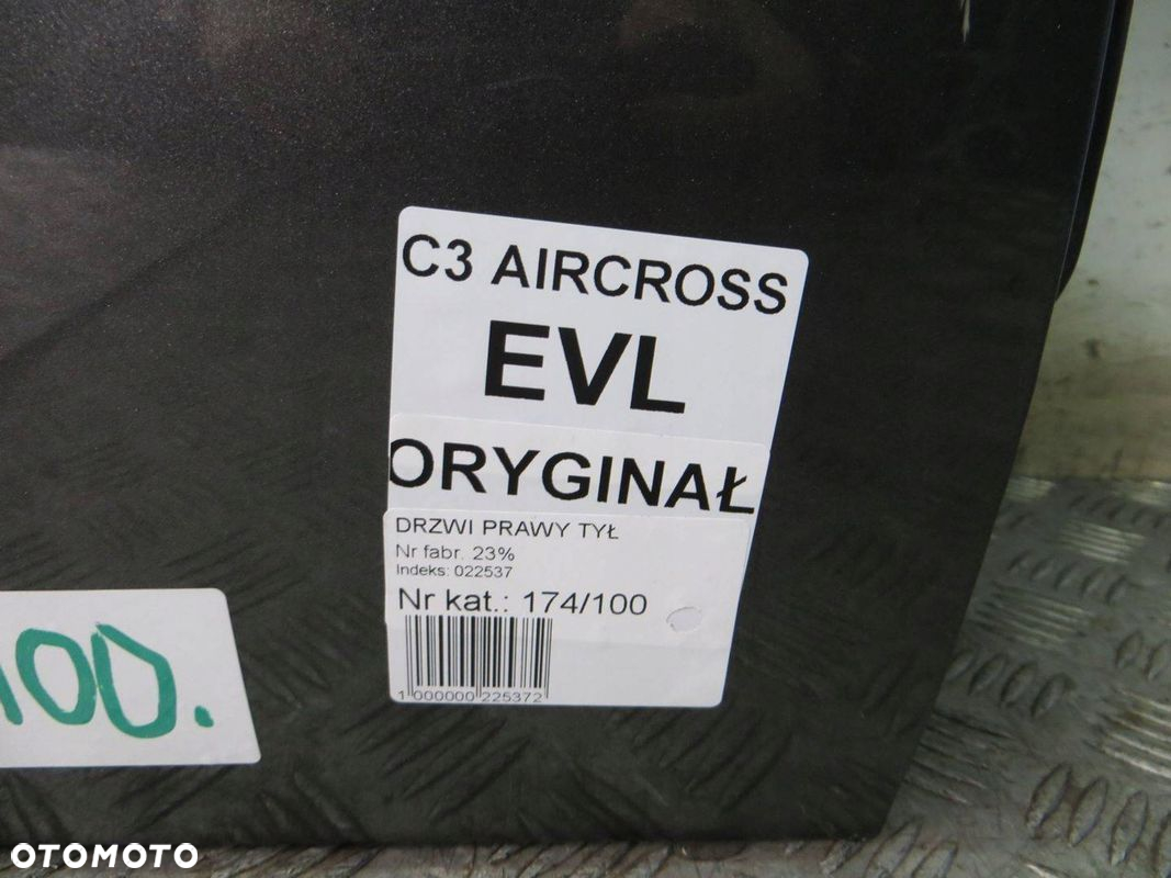 CITROEN C3 AIRCROSS DRZWI PRAWY TYŁ TYLNE EVL 17- - 7