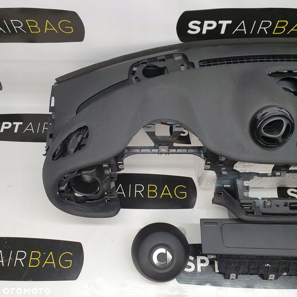 SMART 453 DESKA ROZDZIELCZA KONSOLA KOKPIT PULPIT PODUSZKI AIRBAG AIR BAG PASY KIT SET - 2