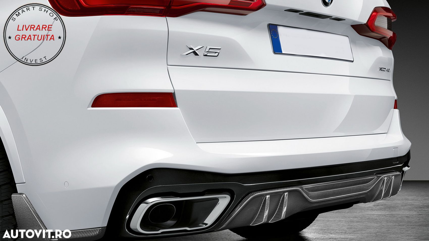 Pachet Exterior Aero Prelungire Bara Fata si Difuzor BMW X5 G05 (2018-2022) M Perf- livrare gratuita - 19