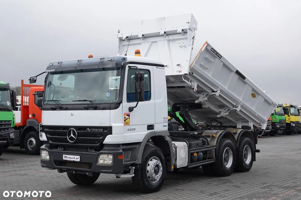 Mercedes-Benz ACTROS 3336 / 6x4 / WYWROTKA / BORDMATIC / HYDROBURTA / MEILLER KIPPER / EPS + SPRZĘGŁO / SPROWADZONY - 1