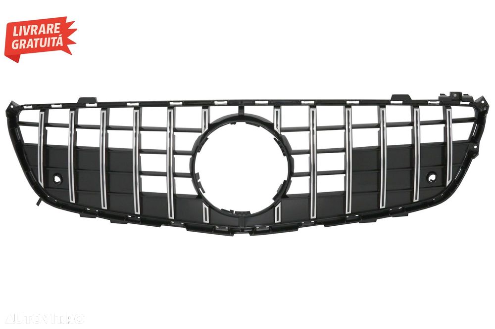Grila Centrala Mercedes SL-Class R231 (2012-2016) GT-R Panamericana Design Negru /- livrare gratuita - 1